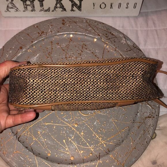 Burlap Textured Faux Leather Combo Toiletry Travel Bag - Picture 6 of 13